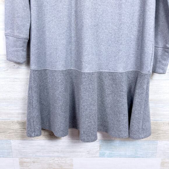 Cabi Flashdance Sweater Dress Gray French Terry Drop Waist 3459 Womens Small - Picture 3 of 9